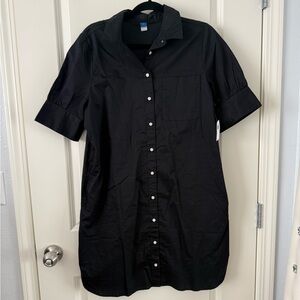Old Navy Black Shirt Dress